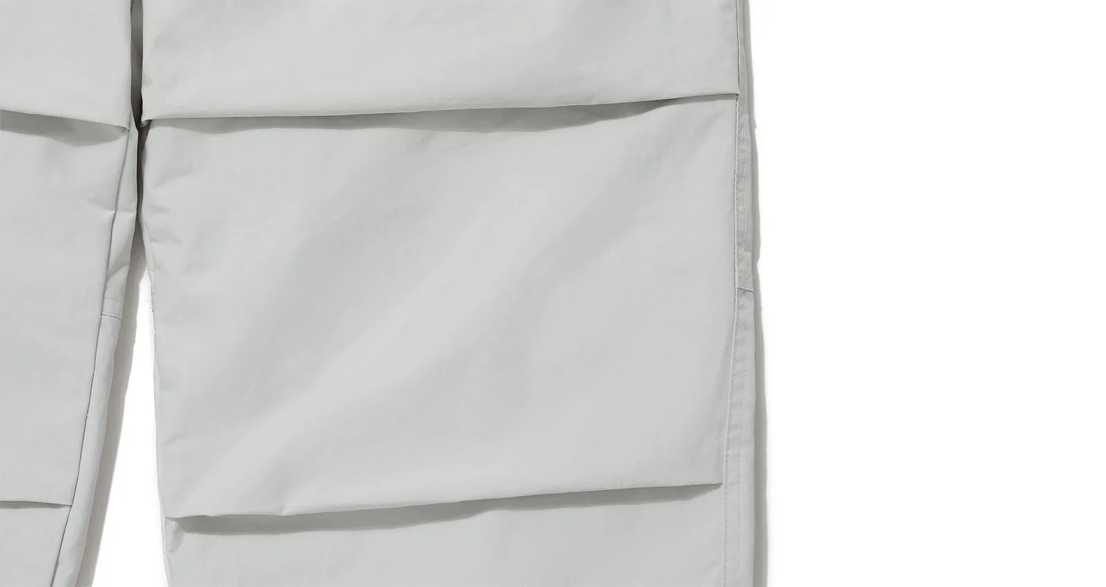 더블유디 와이트핏 팬츠 크림 디테일컷 3